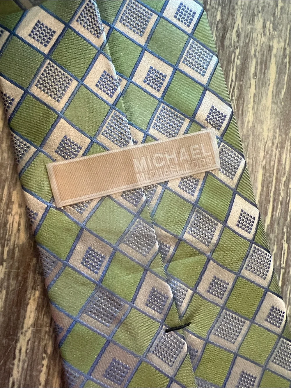 Set of 4 Men's Green Floral Silk Tie - Classic Pattern